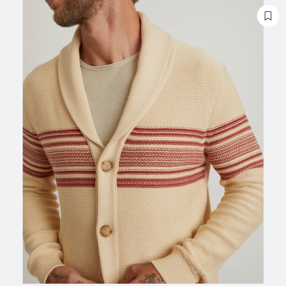Marine layer Nate shawl collar cardigan men’s M/L sweater